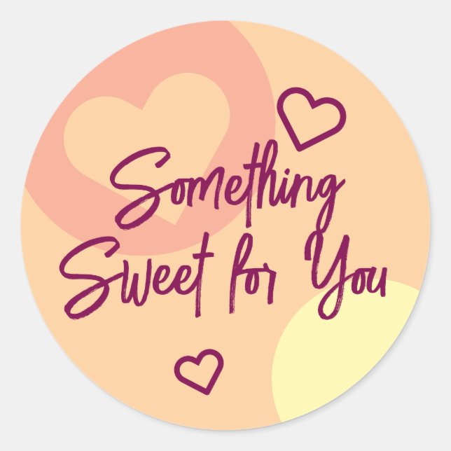 Something Sweet Classic Round Sticker (Front)