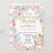  Something Sweet is Brewing Tea Party Baby Shower  Invitation (Front/Back)