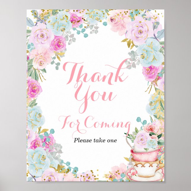 Something Sweet is Brewing Thank you for coming Poster (Front)