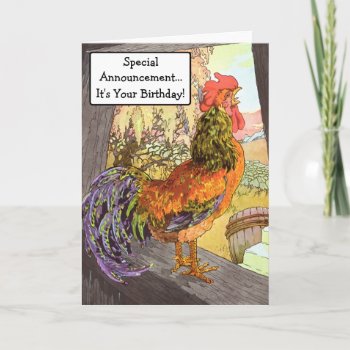 Something To Crow About! Announcement by Art1900 at Zazzle