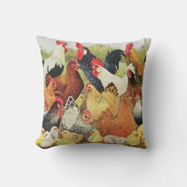 Something to Crow About Throw Pillow (Front)
