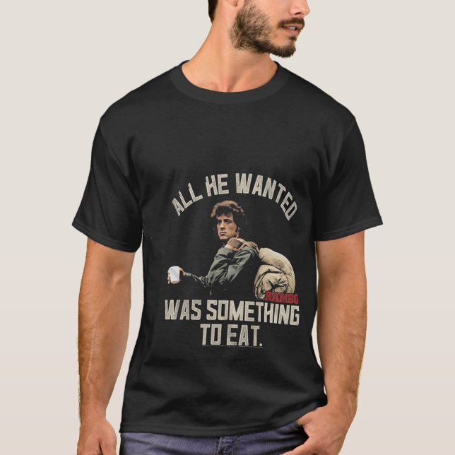 Something To Eat Rambo T-Shirt (Front)