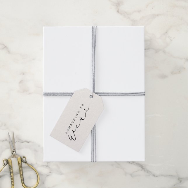 Something To Wear Christmas Eve/Christmas Gift Tag (With Twine)