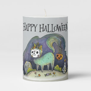 Something Wicked Halloween Party Pillar Candle