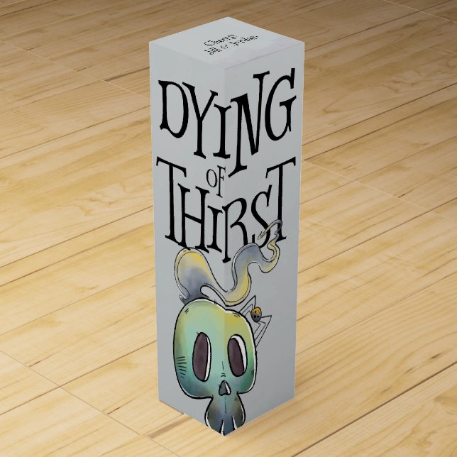 Something Wicked Halloween Party Wine Box (Front)