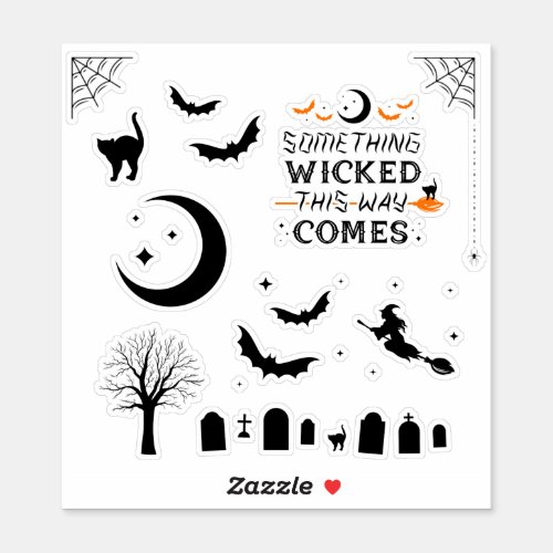 Something Wicked This Way Comes Sticker Cutouts