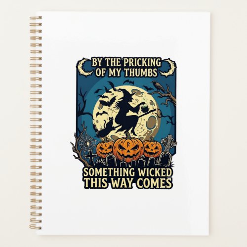 Something Wicked Way Comes Witch Halloween Pumpkin Planner