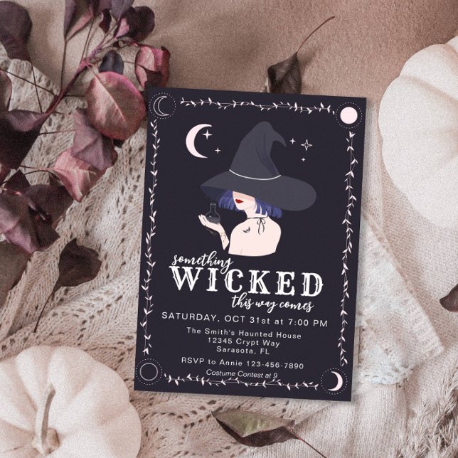 Something Wicked Witch Halloween Party Invitation (Creator Uploaded)