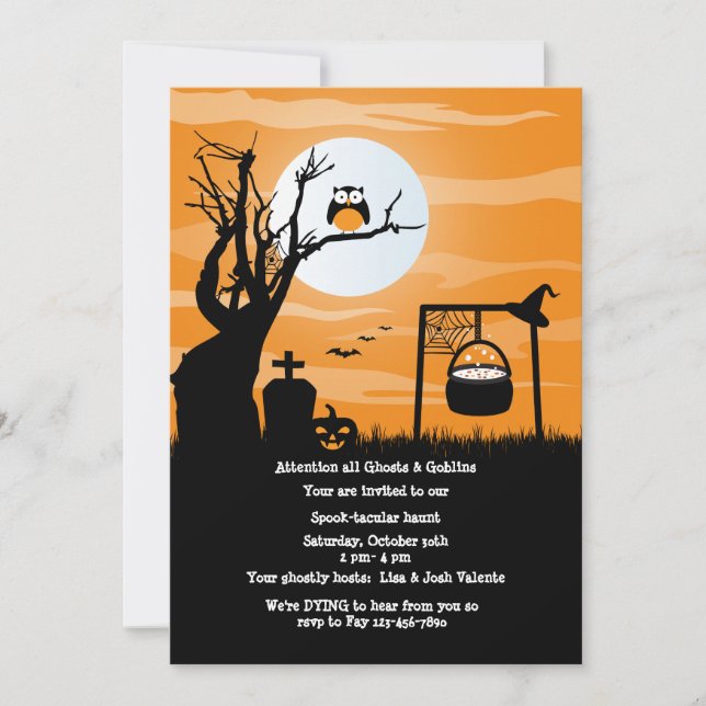 Something's Brewing  Halloween Party Invitation (Front)
