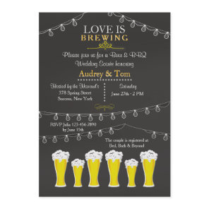 Something's Brewing Wedding Soirée Invitation