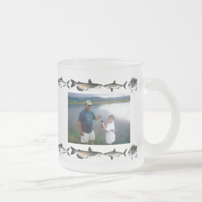 Something's Fishy Personalized Frosted Mug (Right)
