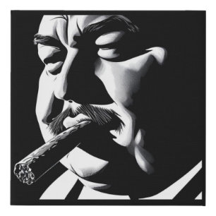 Sometimes a Cigar Faux Canvas Print