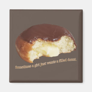 Sometimes a girl just wants a filled donut magnet