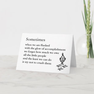 Sometimes Card