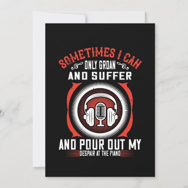 Sometimes I Can Only Groan, And Suffer Save The Date (Front)