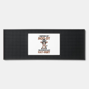 Sometimes I Get Moo-dy Hay-ngry Cow Bar Mat