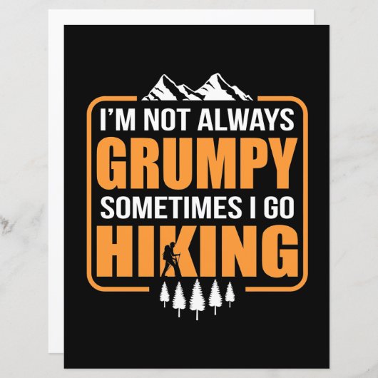 Sometimes I Go Hiking (Front/Back)