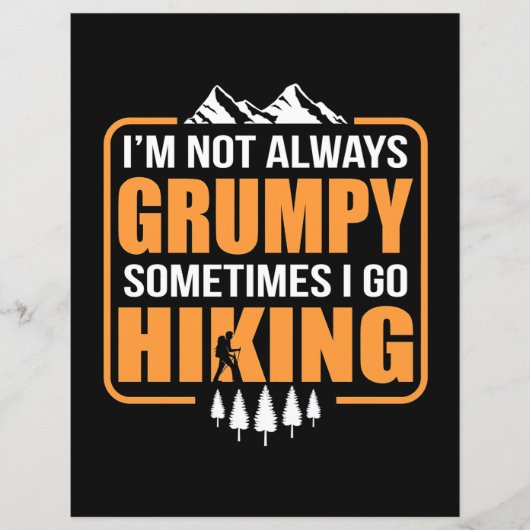 Sometimes I Go Hiking (Front)