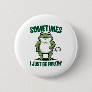 Sometimes I Just Be Farting Frog Christmas Funny F Button
