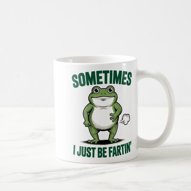 Sometimes I Just Be Farting Frog Christmas Funny F Coffee Mug (Right)