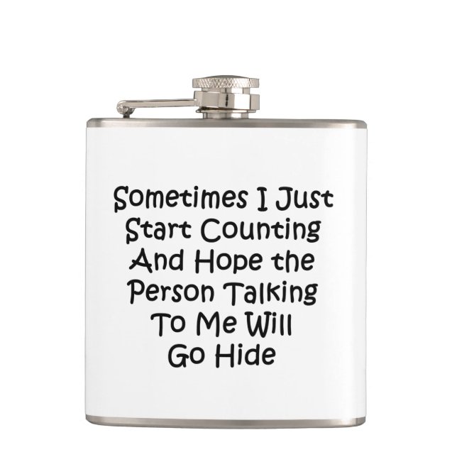 Sometimes I Just Start Counting Flask (Front)