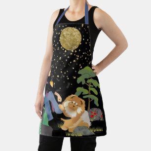 SOMETIMES I SITS AND THINKS Chow grooming apron