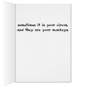 Sometimes it is Your Circus, They are Your Monkeys Cards (Inside (Right))