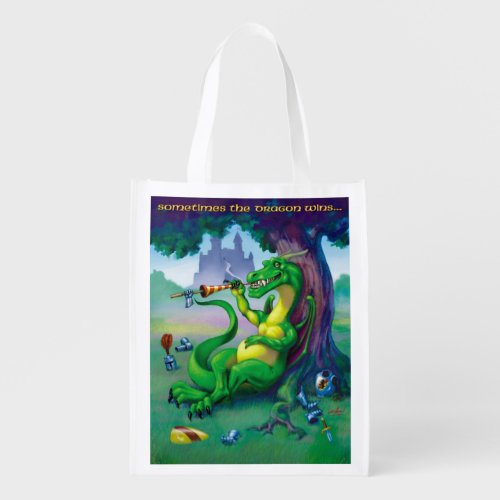 Sometimes the Dragon Wins Grocery Bag