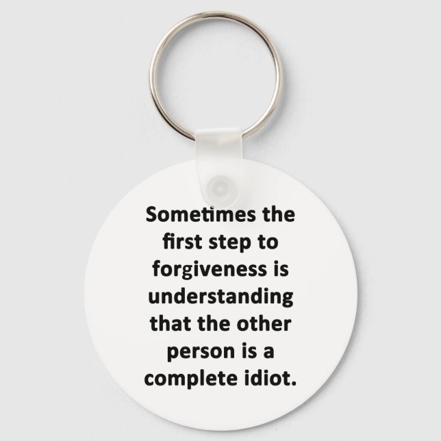 Sometimes the First Step Keychain (Front)