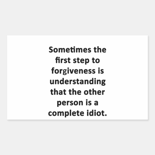 Sometimes the First Step Rectangular Sticker (Front)