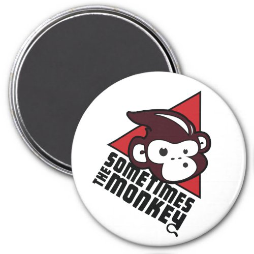 Sometimes the Monkey Magnetic Button Magnet