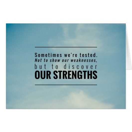 Sometimes We Are Tested (Front Horizontal)