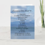 Sometimes We Need To...inspirational Card at Zazzle