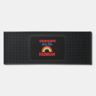 Somewhere Bent over The Rainbow Sticker Bar Mat