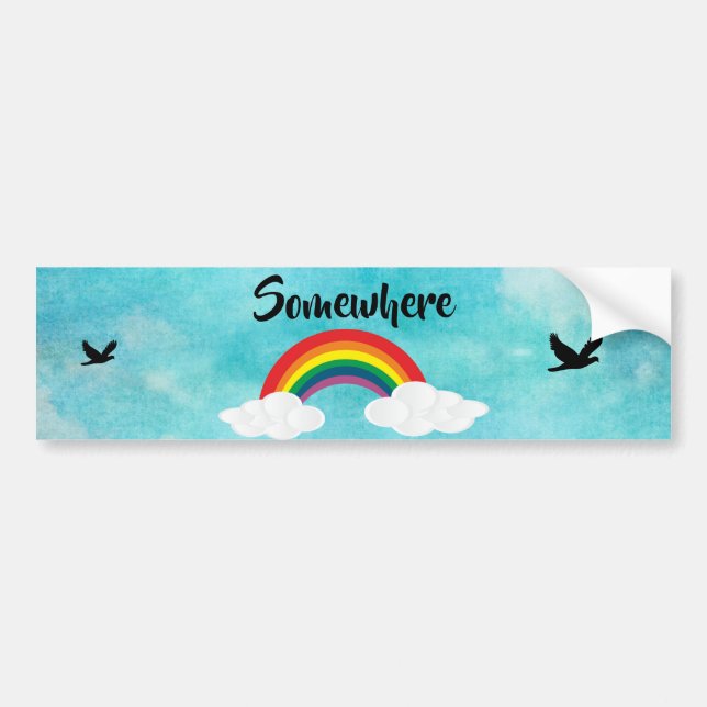 Somewhere Bumper Sticker (Front)
