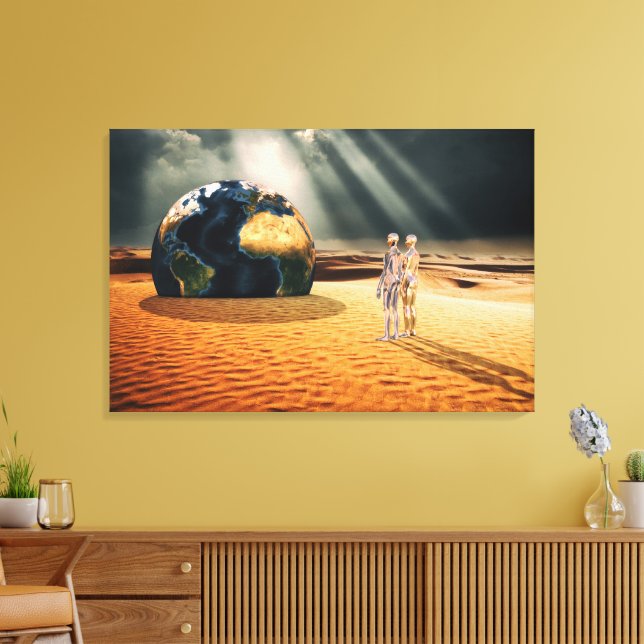Somewhere Else – Facing the World Canvas Print (Insitu(LivingRoom))