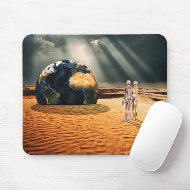 Somewhere Else – Facing the World Mouse Pad (With Mouse)