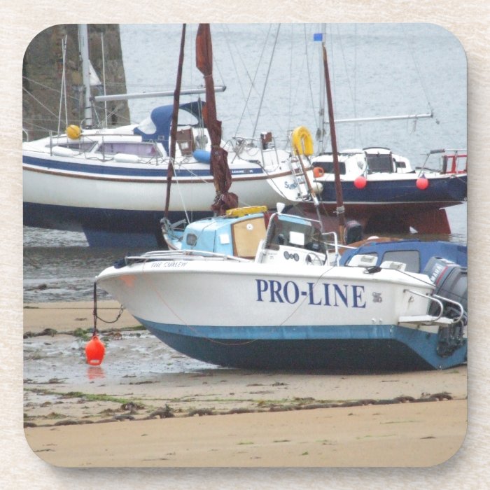 Somewhere in Scotland Boats Coaster