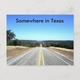 Somewhere In Texas Postcard