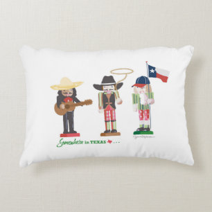 "Somewhere in Texas", Texas Nutcrackers Accent Pillow