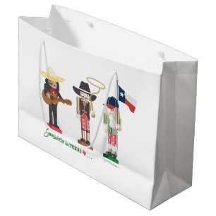 "Somewhere in Texas", Texas Nutcrackers Large Gift Bag