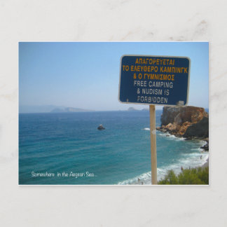 Somewhere in the Aegean Postcard