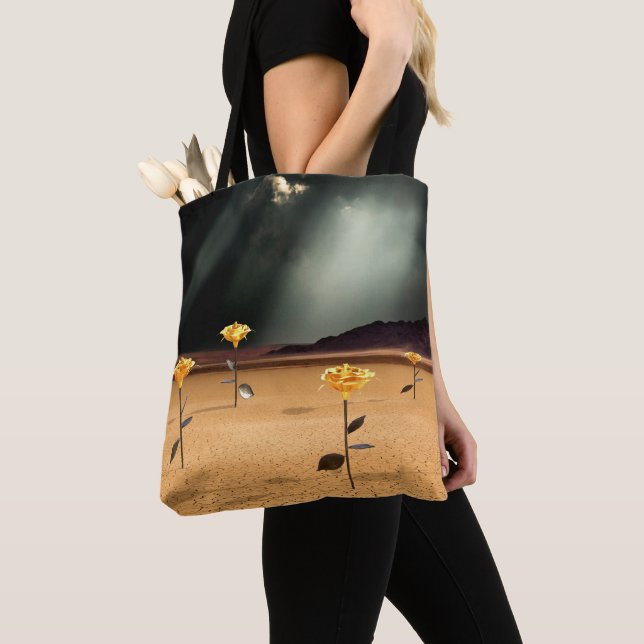 Somewhere No. 3 Tote Bag (Close Up)