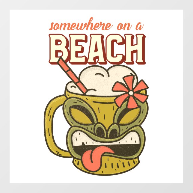 Somewhere On A Beach Floor Decals (Front)