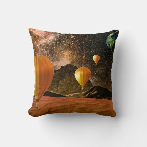 Somewhere On The Way Throw Pillow