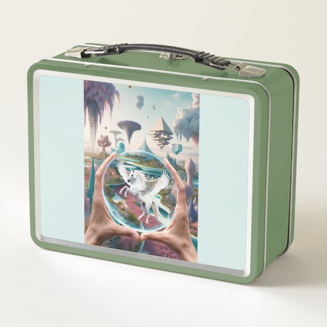 Somewhere Out There - It's Not Make Believe Metal Lunch Box (Back)