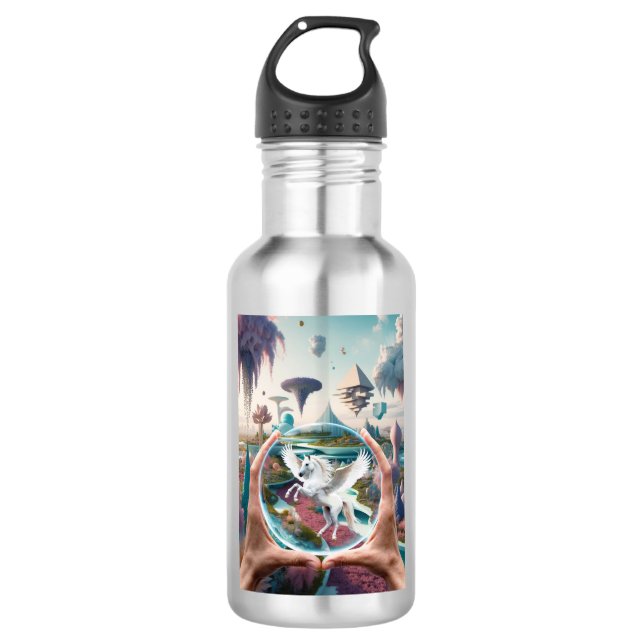Somewhere Out There - It's Not Make Believe Stainless Steel Water Bottle (Front)
