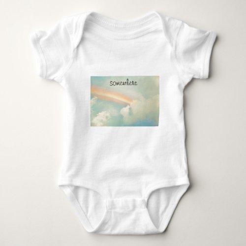 Somewhere over the rainbow baby bodysuit