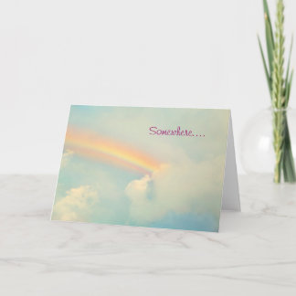 Somewhere over the rainbow card
