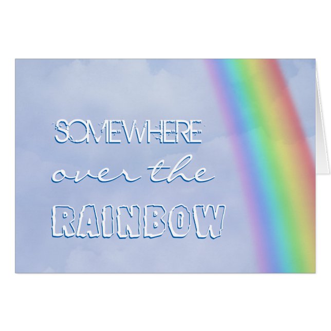 Somewhere over the Rainbow Cards (Front Horizontal)
